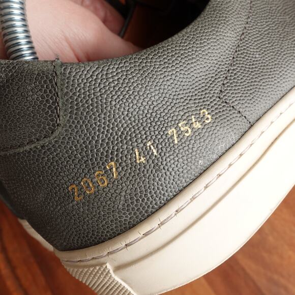 Common Projects Sneakers Mens SZ EU 41 US 8 Gray Original Achilles Low Leather - Picture 9 of 16